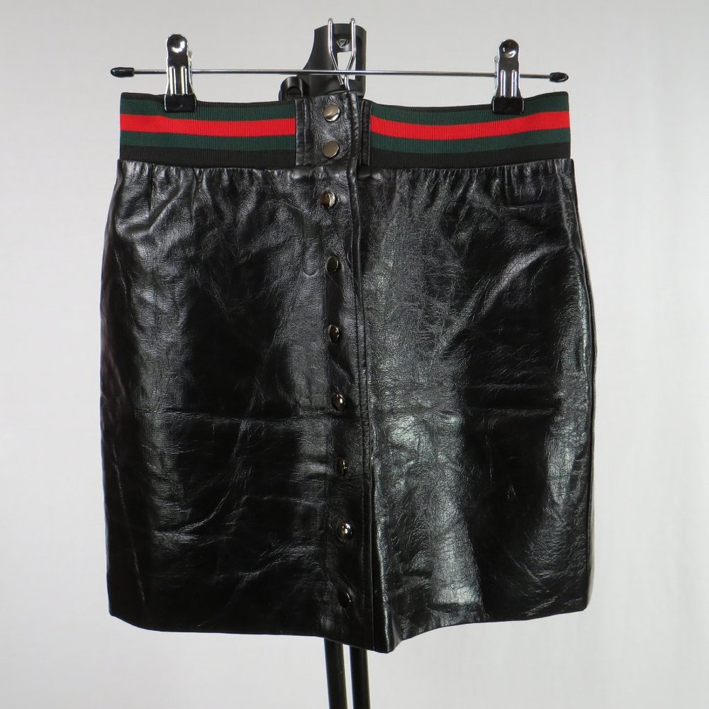 INA Faux Leather Skirt
